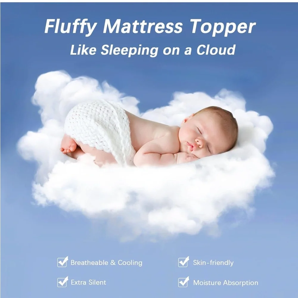 Luxurious Black Mattress Topper